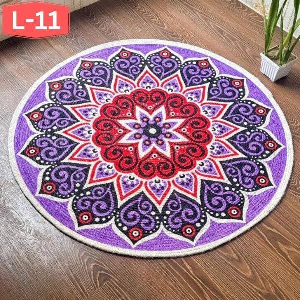 Lily Type Jute Rug FloorMat-3Feet thumbnail 2