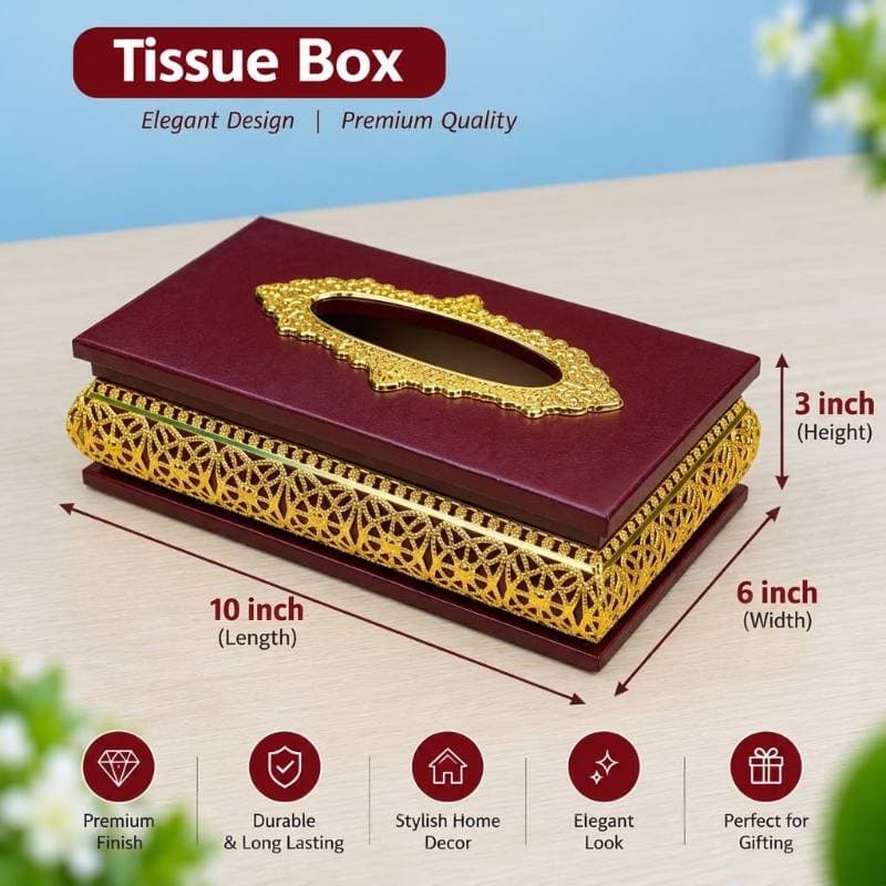 Royal Tissue Box(Golden) thumbnail 4