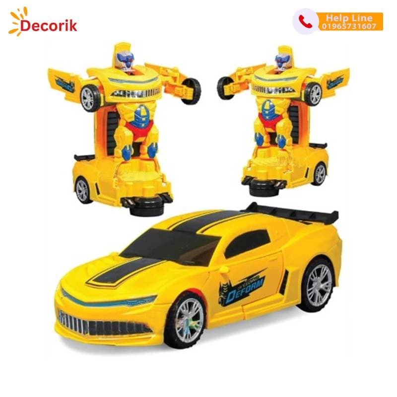 Original China Yellow Transformer Robot Car for best children’s gift