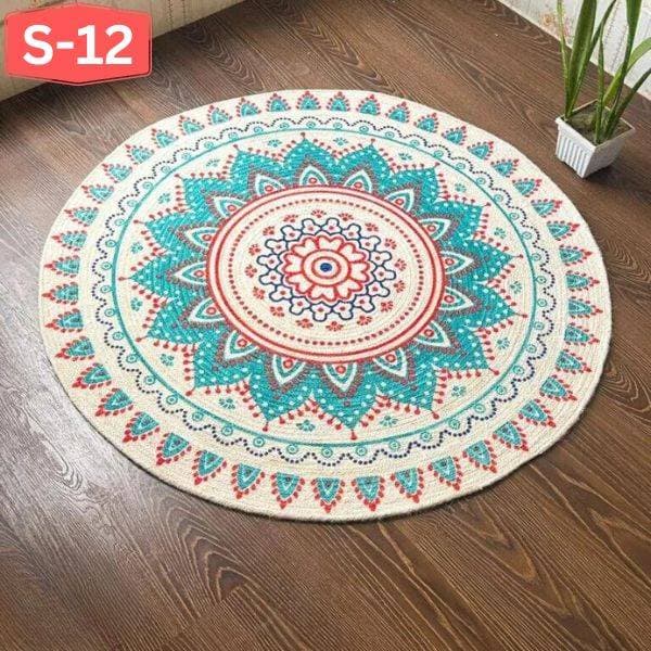 SunFlower Type Jute Rug FloorMat-3Feet thumbnail 2