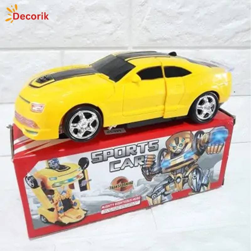 Original China Yellow Transformer Robot Car for best children’s gift thumbnail 2