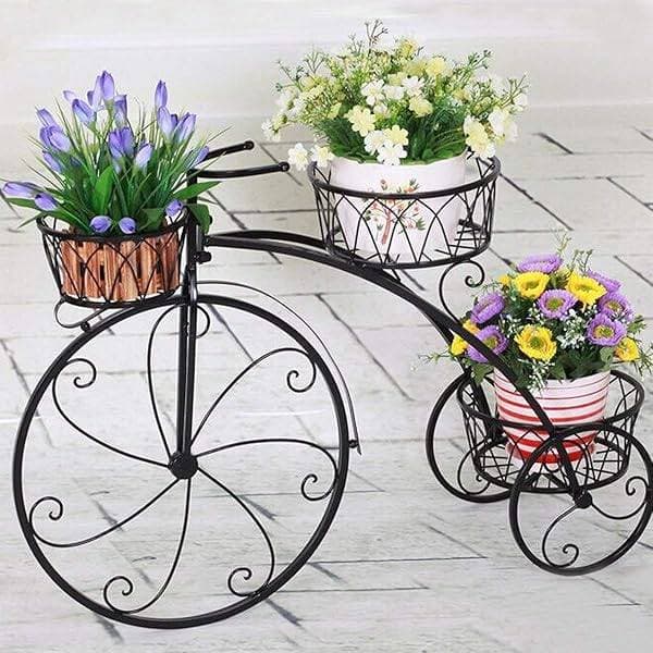 Bicycle type Metal Flower Stand thumbnail 2