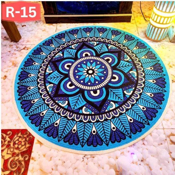 Rose Type Jute Rug FloorMat-3Feet thumbnail 4