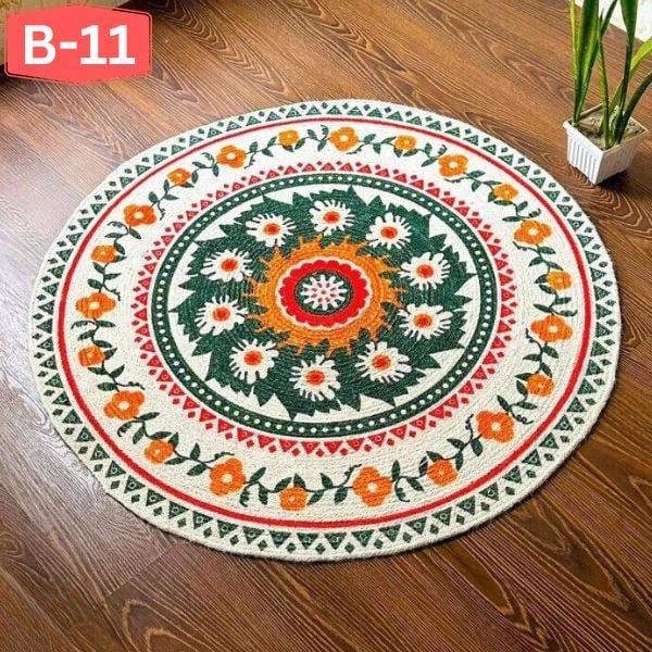 Belly Type Jute Rug FloorMat-3Feet